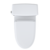 TOTO WASHLET+ Connelly Two-Piece Elongated Dual Flush 1.28 and 0.9 GPF Toilet and Classic WASHLET S7A Classic Bidet Seat, Cotton White, Vitreous China|Plastic, MW4944734CEMFG#01