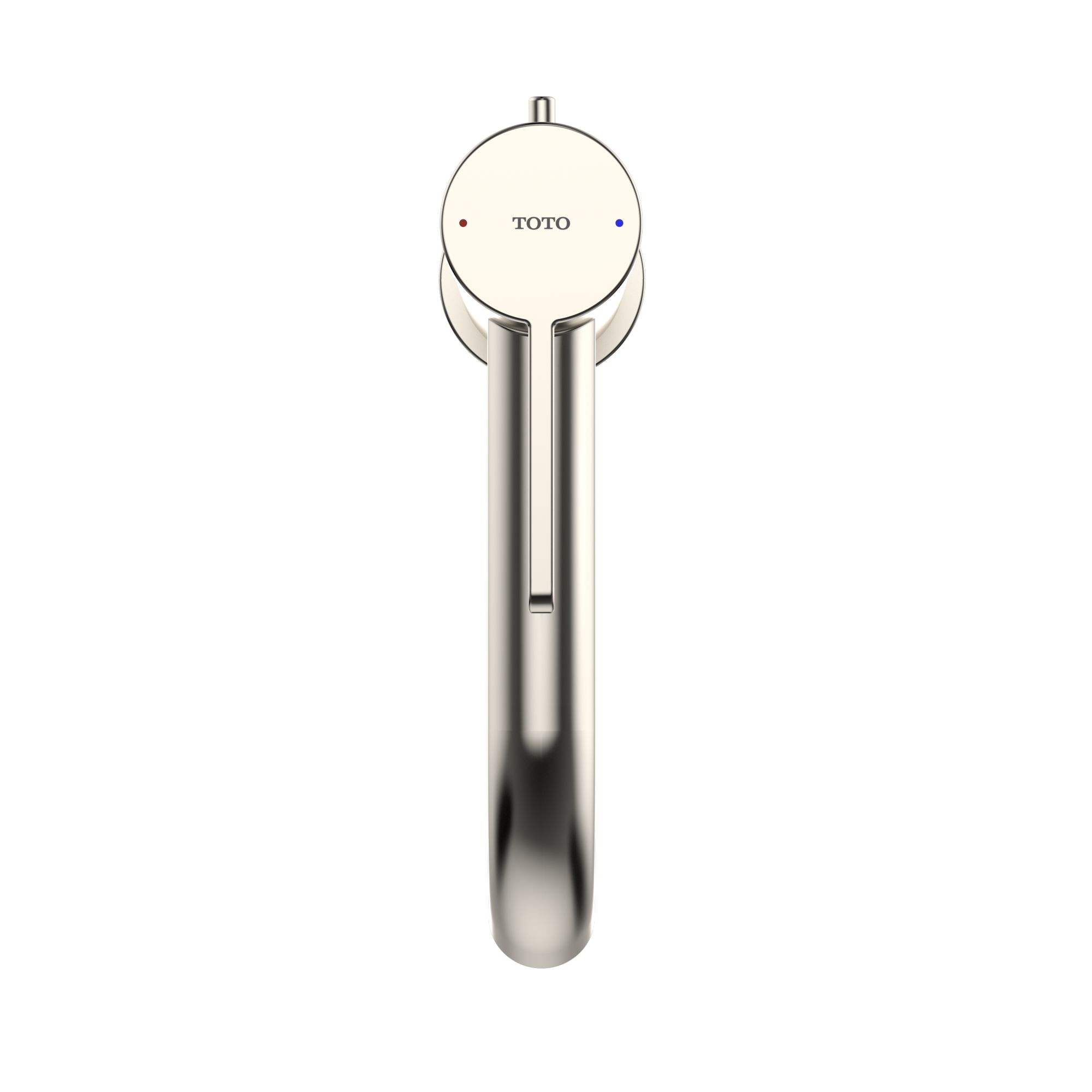 TOTO GF 1.2 GPM Single Handle Semi-Vessel Bathroom Sink Faucet with COMFORT GLIDE Technology, Polished Nickel, Stainless Steel, TLG11303U#PN