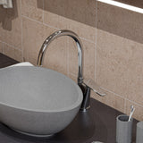 Alternative View of ALFI brand 21" x 15.4" Oval Above Mount Concrete Bathroom Sink, Gray Matte, No Faucet Hole, ABCO21O