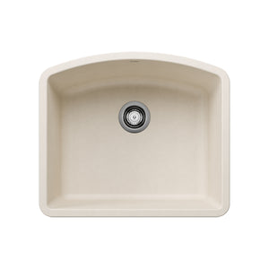 Alternate Image for Blanco Diamond 24" Undermount Silgranit Kitchen Sink, Soft White, No Faucet Hole, 443061