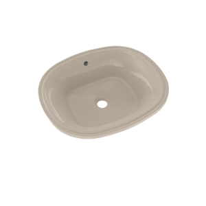 Alternate Image for TOTO Maris 17-5/8" x 14-9/16" Oval Undermount Bathroom Sink with CEFIONTECT, Bone, Vitreous China, LT483G#03