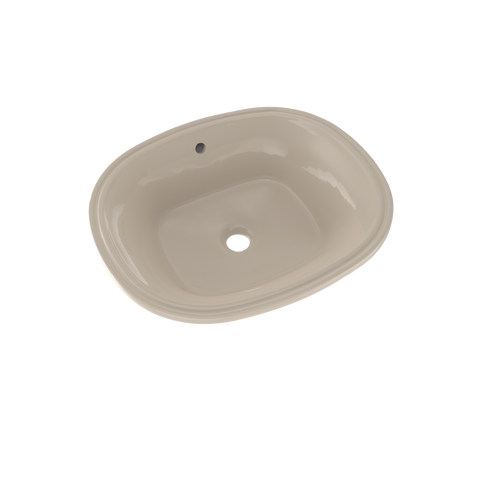 TOTO Maris 17-5/8" x 14-9/16" Oval Undermount Bathroom Sink with CEFIONTECT, Bone, Vitreous China, LT483G#03