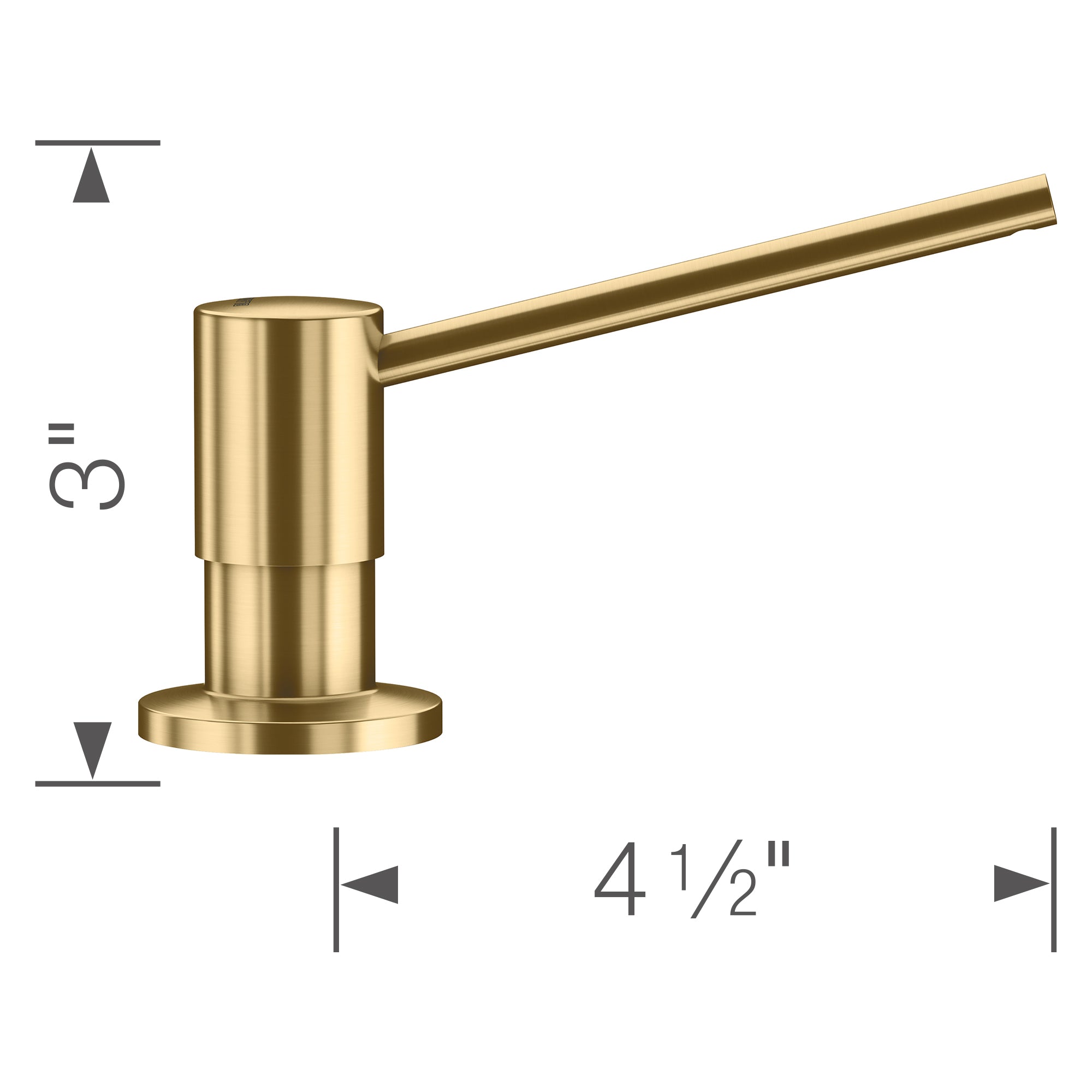 Blanco Torre Soap Dispenser - Satin Gold, Brass, 442989