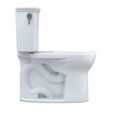 TOTO Drake Transitional Two-Piece Round 1.28 GPF Universal Height TORNADO FLUSH Toilet with CEFIONTECT, Cotton White, Vitreous China, CST785CEFG#01