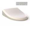 TOTO S7 WASHLET Electronic Bidet Toilet Seat with EWATER+ Bowl and Wand Cleaning, Classic Lid, Elongated, Sedona Beige, Plastic, SW4724#12