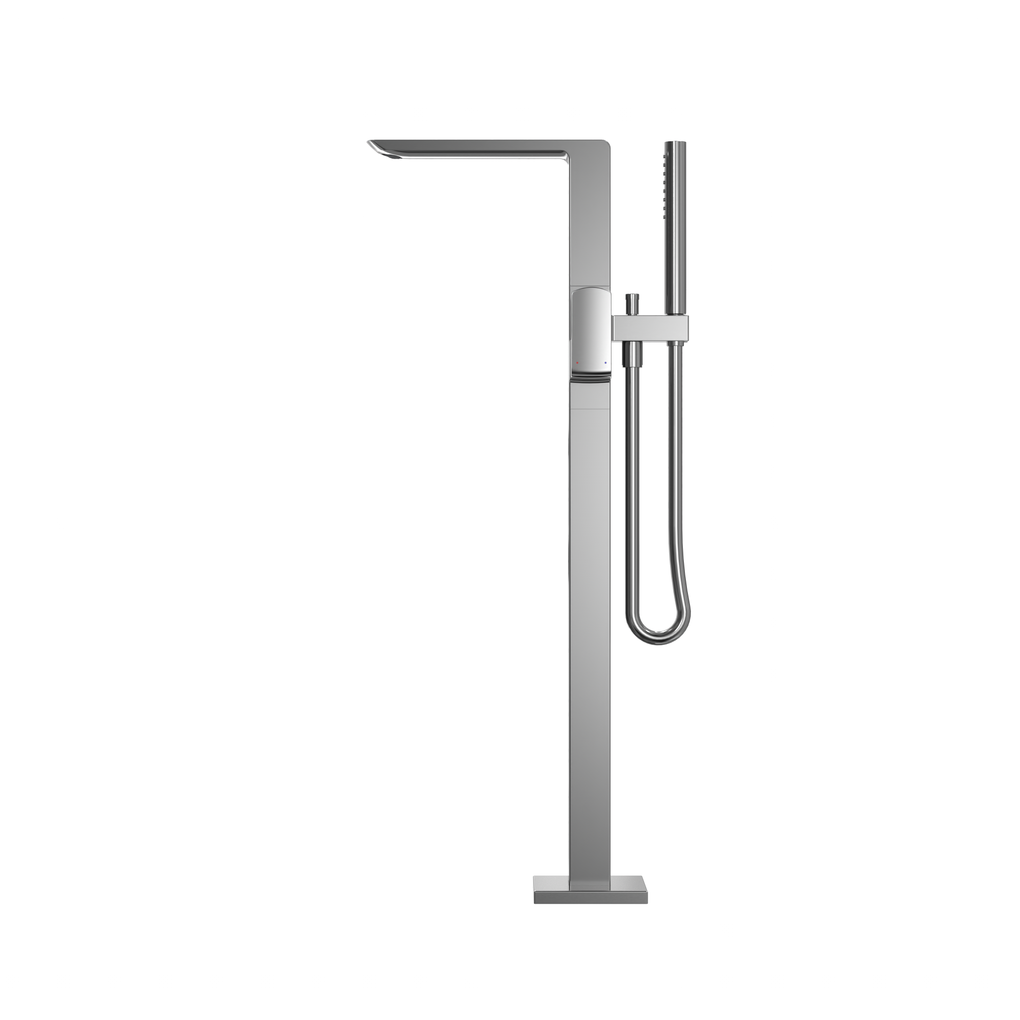 TOTO GR Single-Handle Freestanding Tub Filler Faucet with Handshower, Polished Chrome, Brass, TBG02306U#CP
