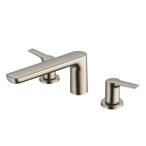 Alternate Image for TOTO GS Two-Handle Deck-Mount Roman Tub Filler Trim, Brushed Nickel, Brass, TBG03201U#BN