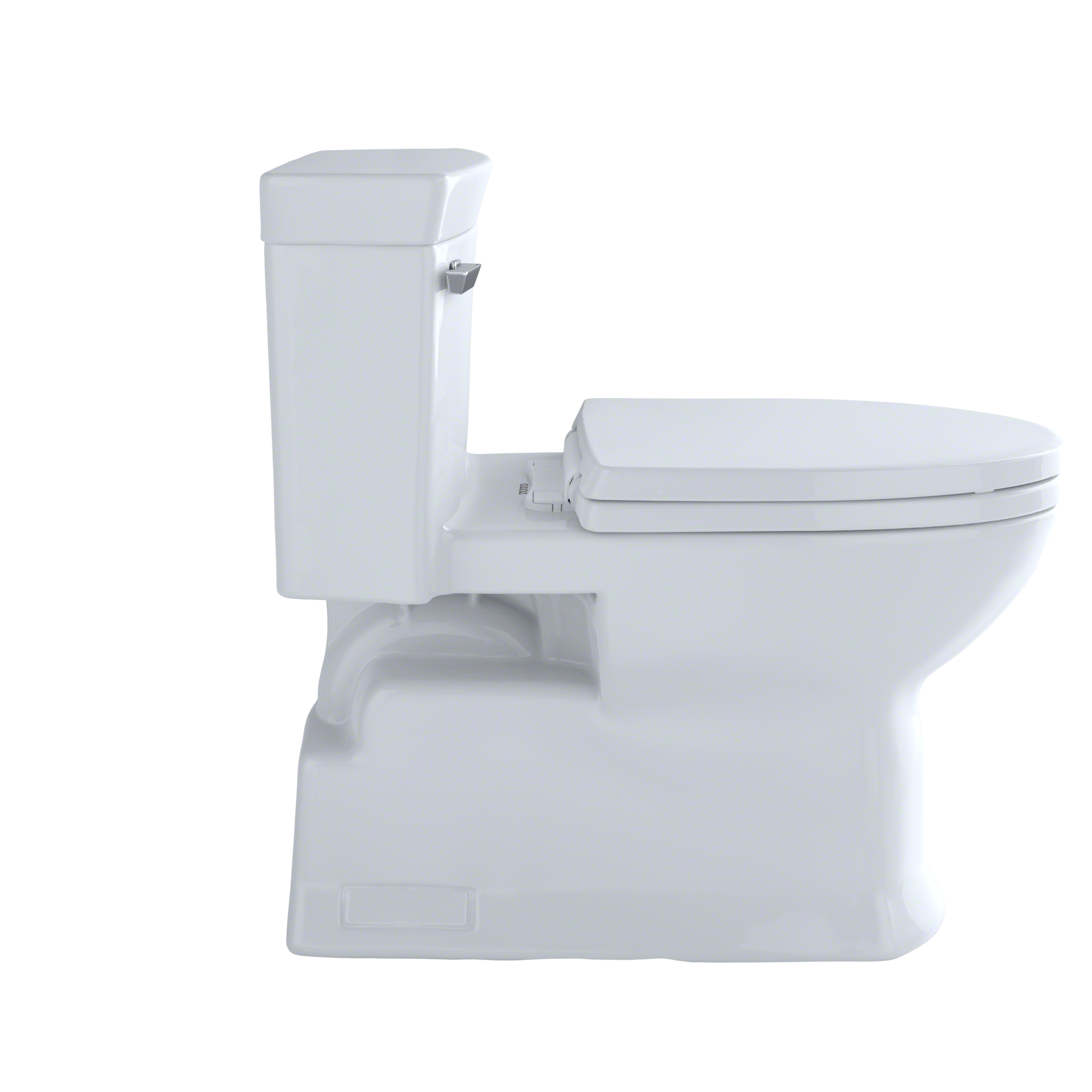TOTO Eco Soire One Piece Elongated 1.28 GPF Universal Height Skirted Toilet with CEFIONTECT, Bone, Vitreous China, MS964214CEFG#03