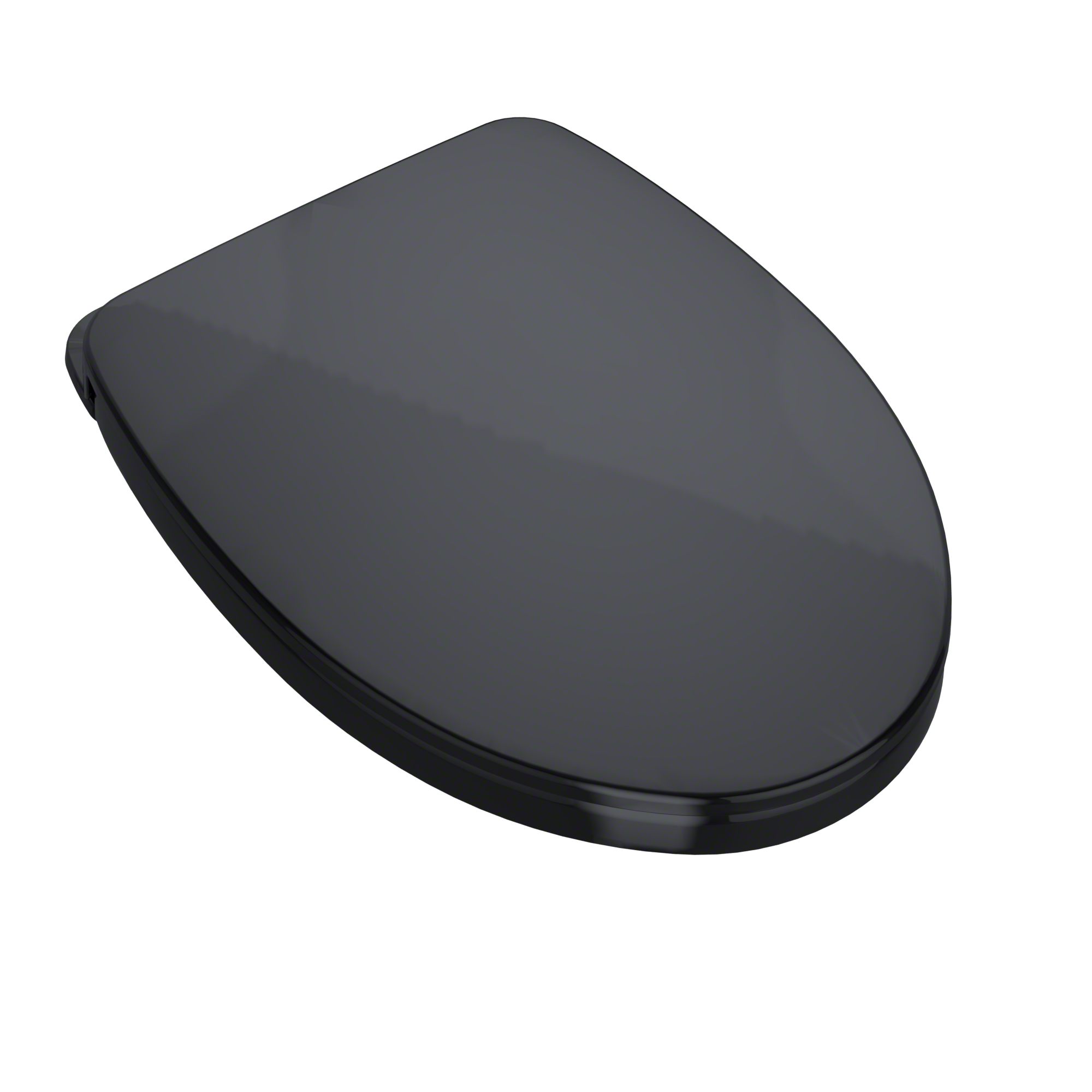TOTO SoftClose Non Slamming, Slow Close Elongated Toilet Seat and Lid, Ebony, Plastic, SS124#51