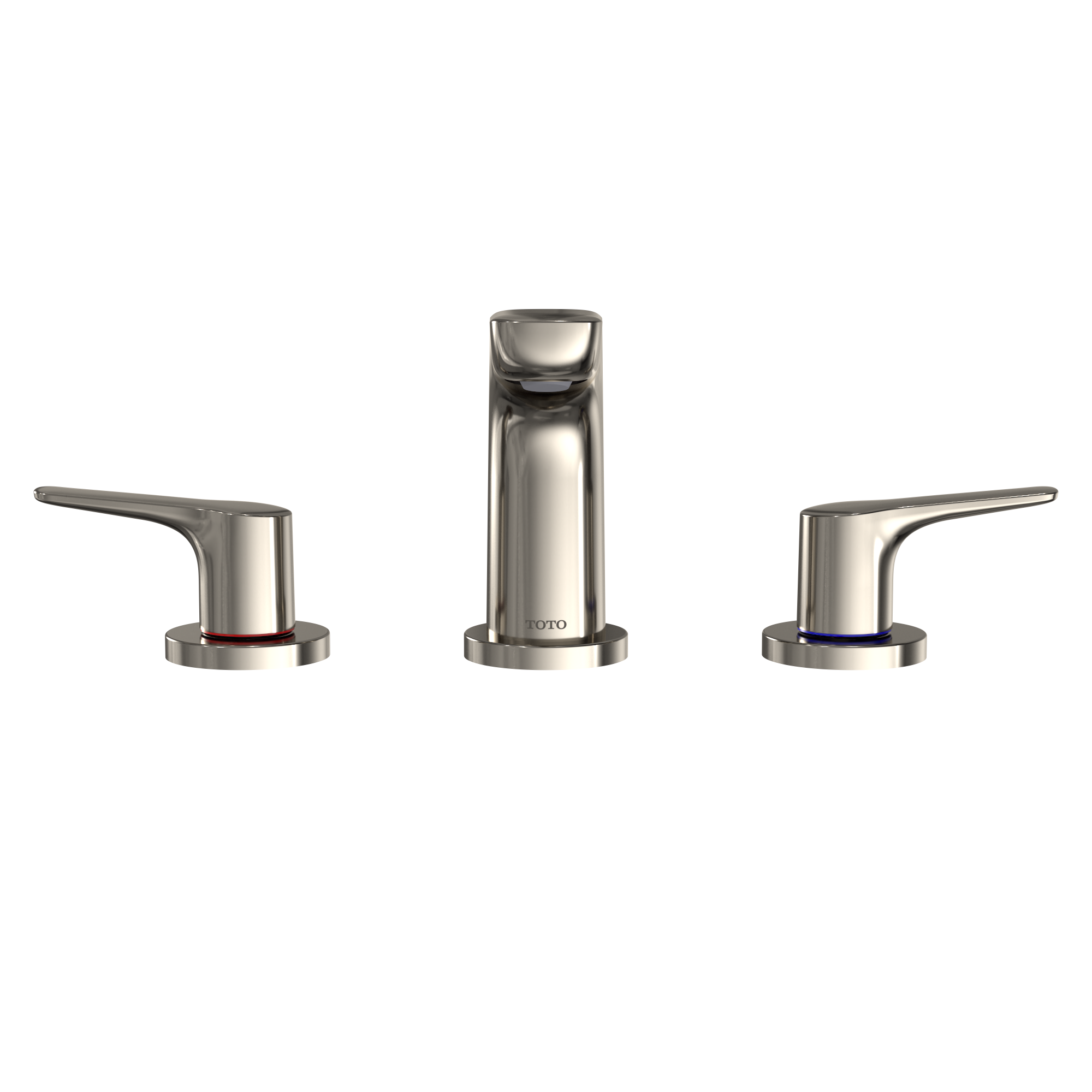 TOTO GS 1.2 GPM Two Handle Widespread Bathroom Sink Faucet, Polished Nickel, Brass, TLG03201U#PN