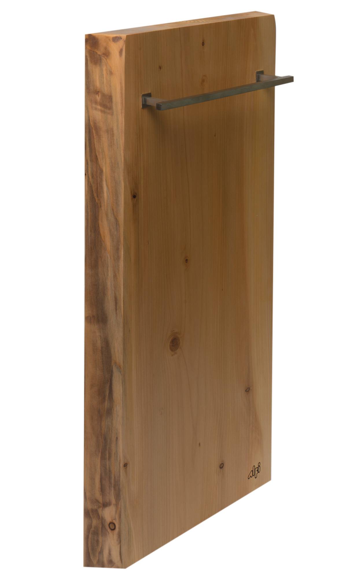 ALFI brand ABTW1632V 16"x32" Live Edge Cedar Wood Towel Warmer, Natural Wood