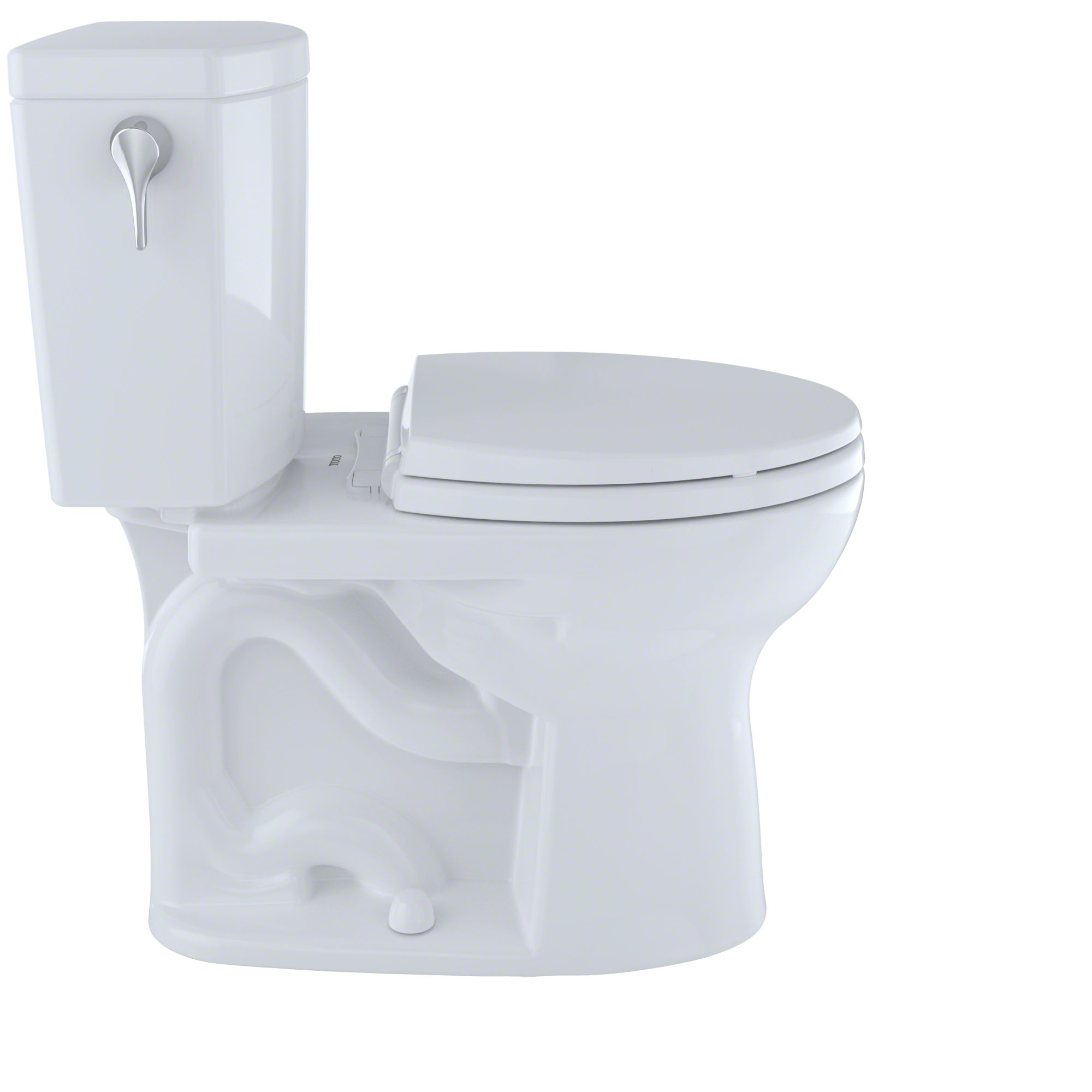 TOTO Drake II 1G Two-Piece Round 1.0 GPF Universal Height Toilet with CEFIONTECT, Bone, Vitreous China, CST453CUFG#03