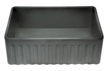 ALFI brand 30" Fireclay Farmhouse Sink, Concrete, ABCO3020SB