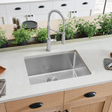 Blanco Cuvee 25" Undermount Stainless Steel Kitchen Sink, Satin Polish, 16 Gauge, No Faucet Hole, 524752
