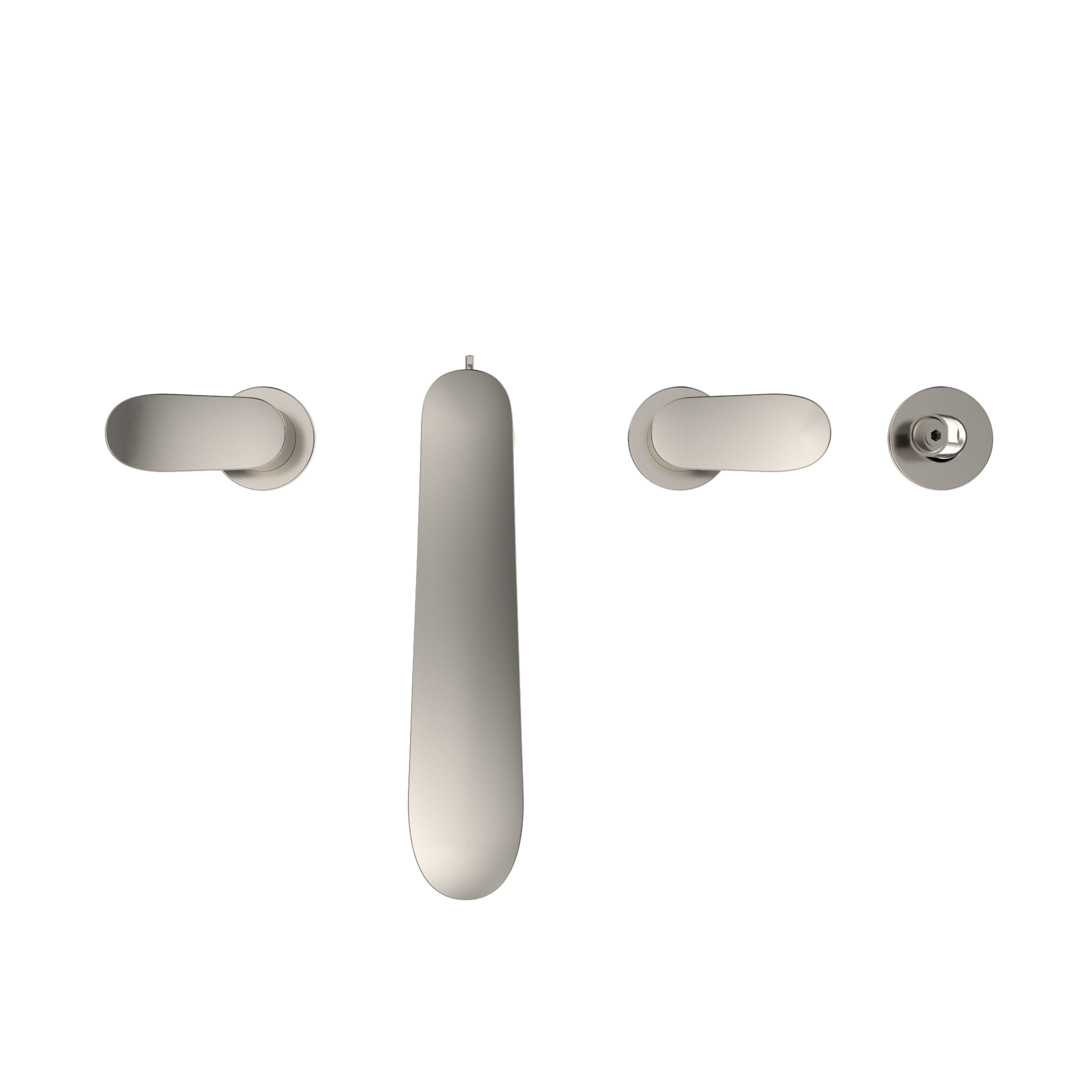 TOTO GO Two-Handle Deck-Mount Roman Tub Filler Trim with Handshower, Polished Nickel, Brass, TBG01202U#PN