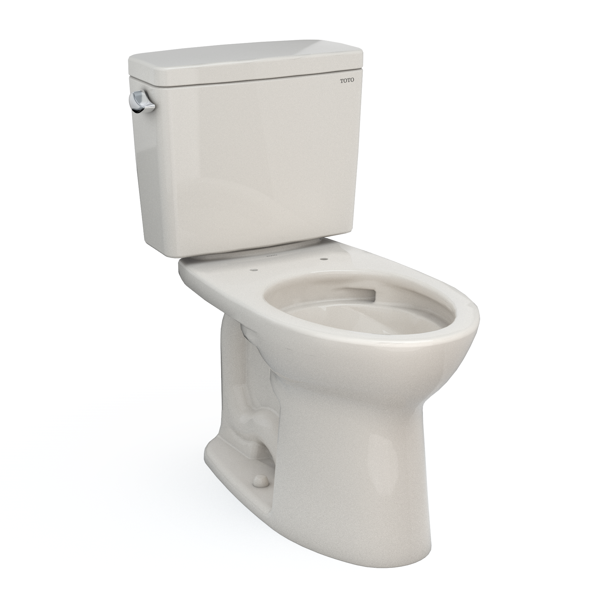 TOTO Drake Two-Piece Elongated 1.6 GPF Universal Height TORNADO FLUSH Toilet with CEFIONTECT, Sedona Beige, Vitreous China, CST776CSFG#12