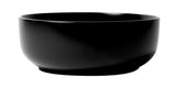 ALFI brand 15.5" x 15.5" Round Above Mount Porcelain Bathroom Sink, Black Matte, No Faucet Hole, ABC907-BM