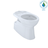 TOTO Vespin II Universal Height Elongated Skirted Toilet Bowl with CEFIONTECT, Cotton White, Vitreous China, CT474CUFG#01