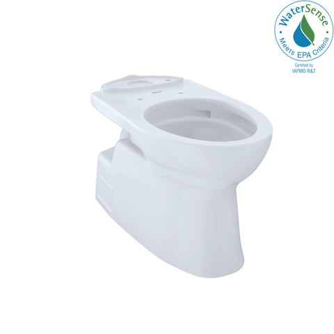 TOTO Vespin II Universal Height Elongated Skirted Toilet Bowl with CEFIONTECT, Cotton White, Vitreous China, CT474CUFG#01