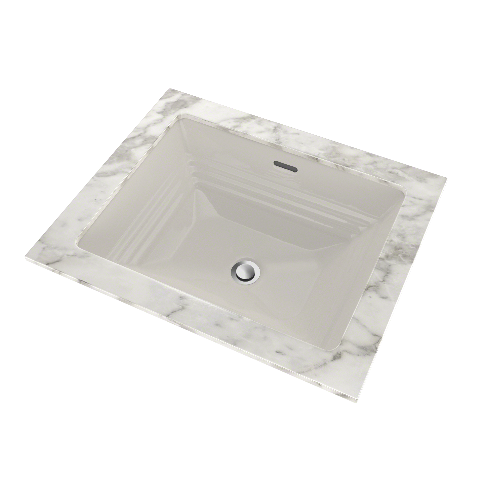 TOTO Promenade Rectangular Undermount Bathroom Sink, Colonial White, Vitreous China, LT533#11