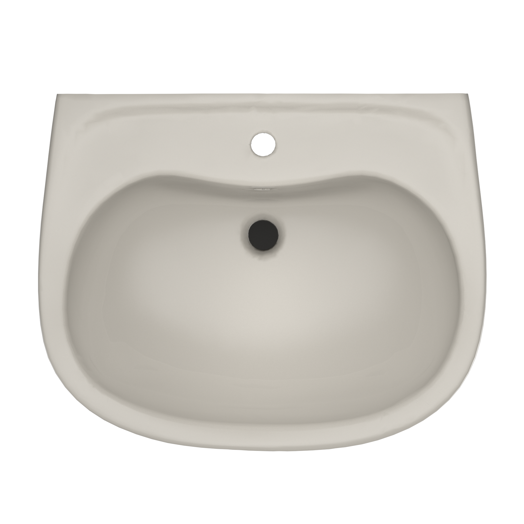 TOTO Supreme Oval Basin Pedestal Bathroom Sink with CeFiONtect for Single Hole Faucets, Sedona Beige, Vitreous China, LPT241G#12