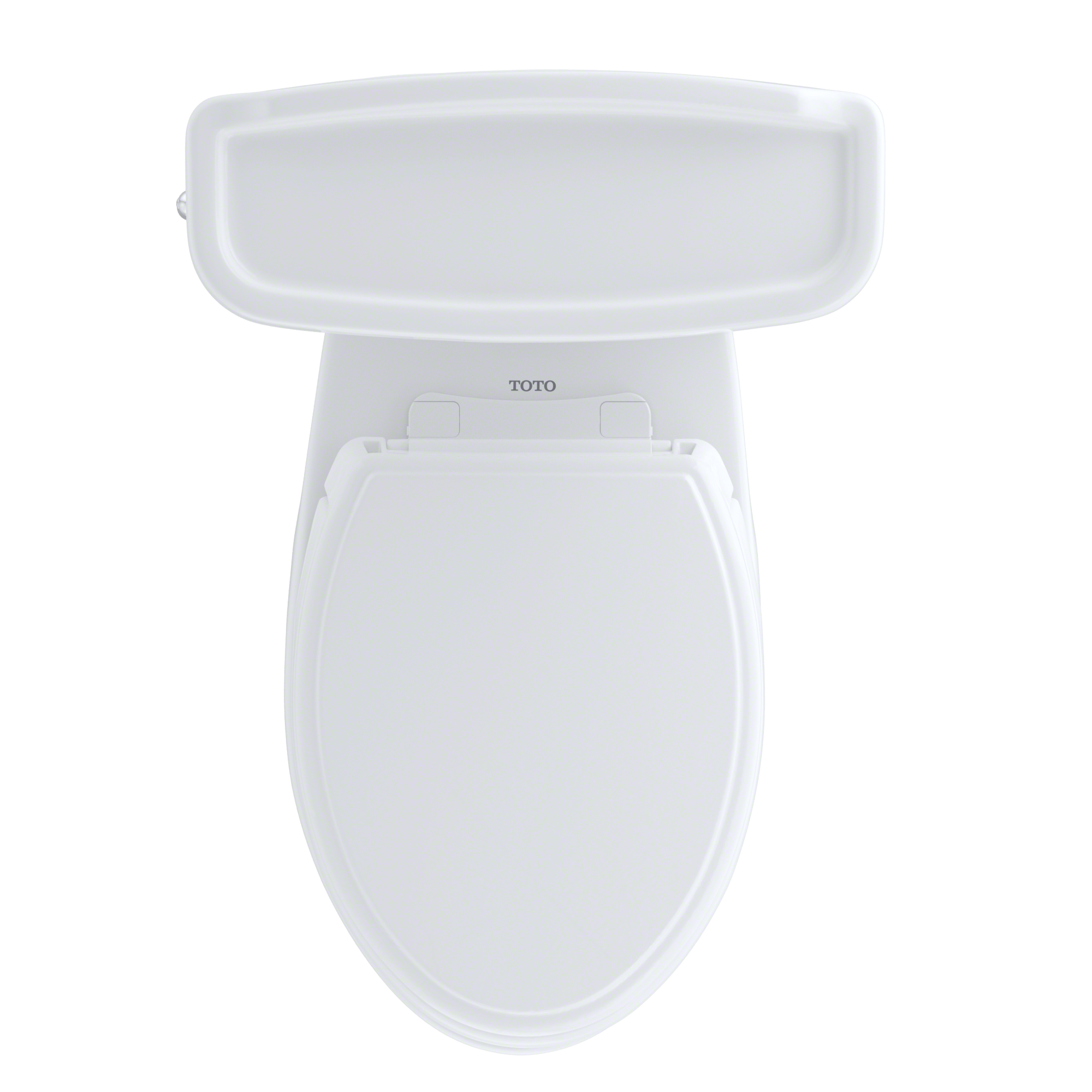 TOTO Eco Dartmouth Two-Piece Elongated 1.28 GPF Universal Height Toilet, Cotton White, Vitreous China, CST754EF#01