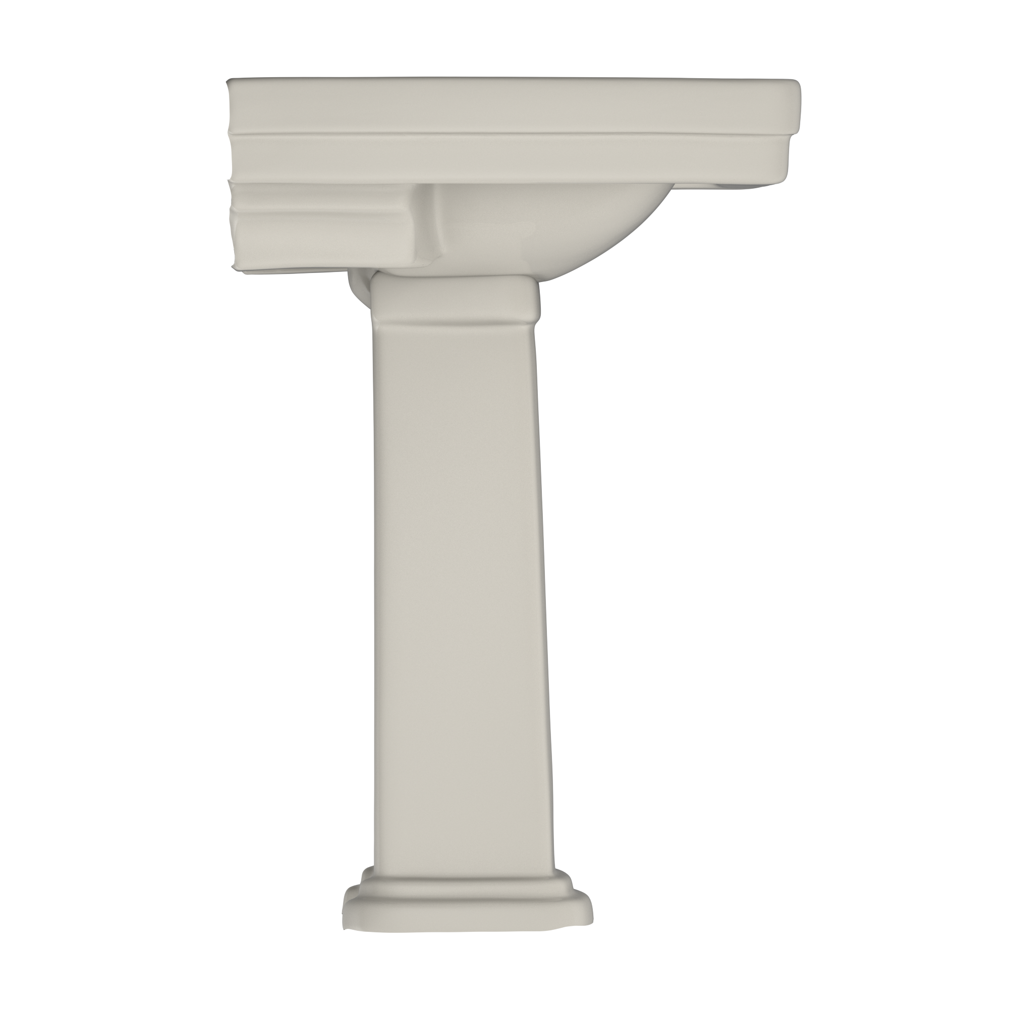 TOTO Promenade 27-1/2" x 22-1/4" Rectangular Pedestal Bathroom Sink for 4 inch Center Faucets, Sedona Beige, Vitreous China, LPT530.4N#12