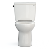 TOTO Drake Two-Piece Round 1.6 GPF Universal Height TORNADO FLUSH Toilet with CEFIONTECT, Colonial White, Vitreous China, CST775CSFG#11