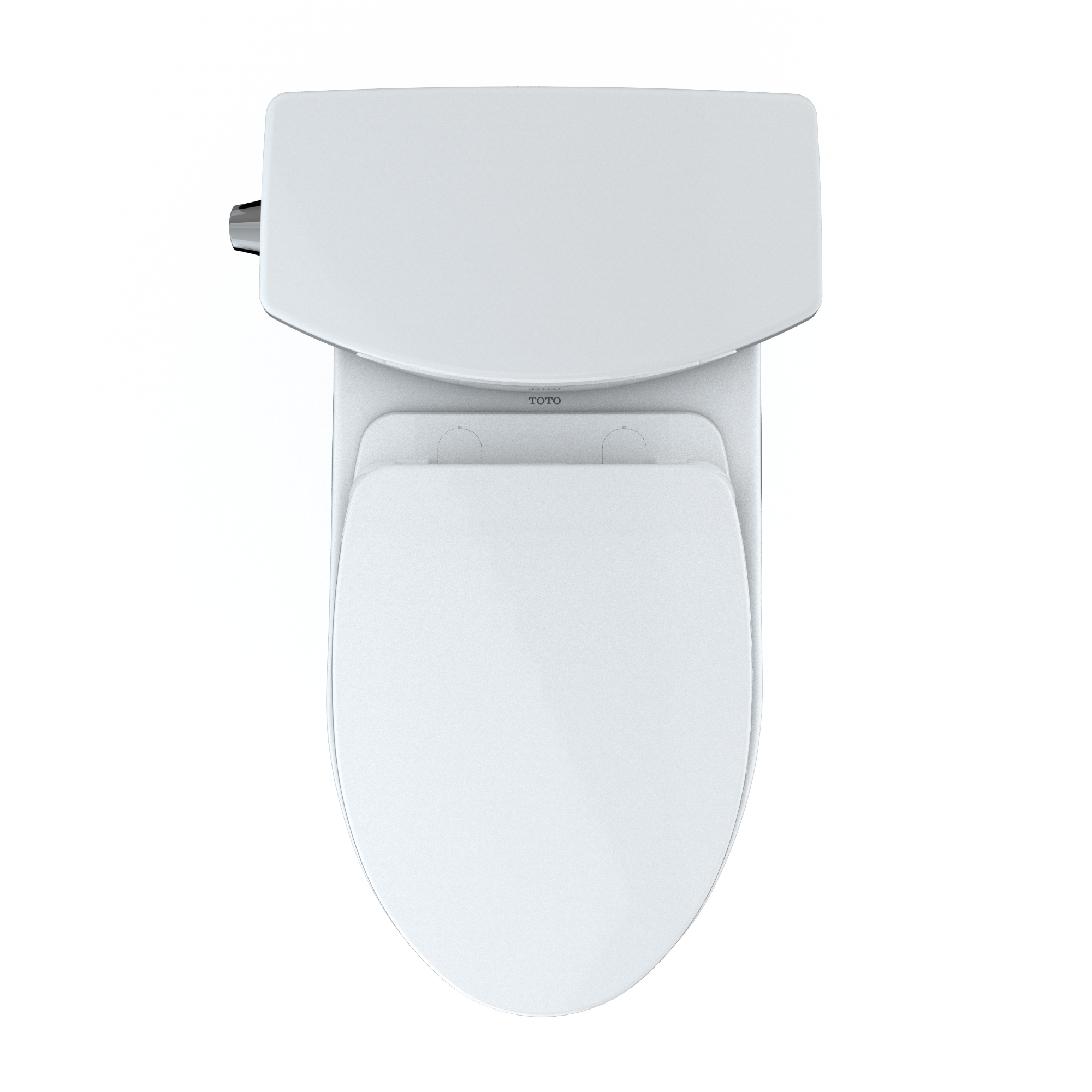 TOTO Vespin II 1G Two-Piece Elongated 1.0 GPF Universal Height Toilet with CEFIONTECT and SS124 SoftClose Seat, WASHLET+ Ready, Cotton White, Vitreous China|Plastic, MS474124CUFG#01