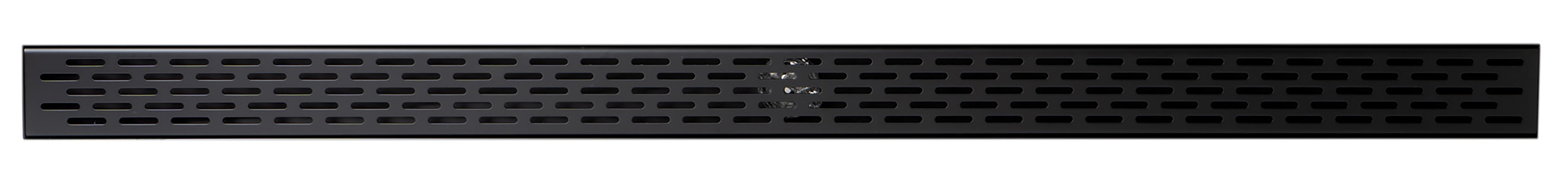 ALFI brand ABLD47C-BM 47" Black Matte Stainless Steel Linear Shower Drain with Groove Holes
