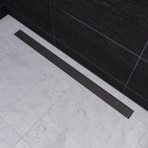 Alternate Image for ALFI brand ABLD47B-BSS 47" Brushed Stainless Steel Linear Shower Drain with Solid Cover