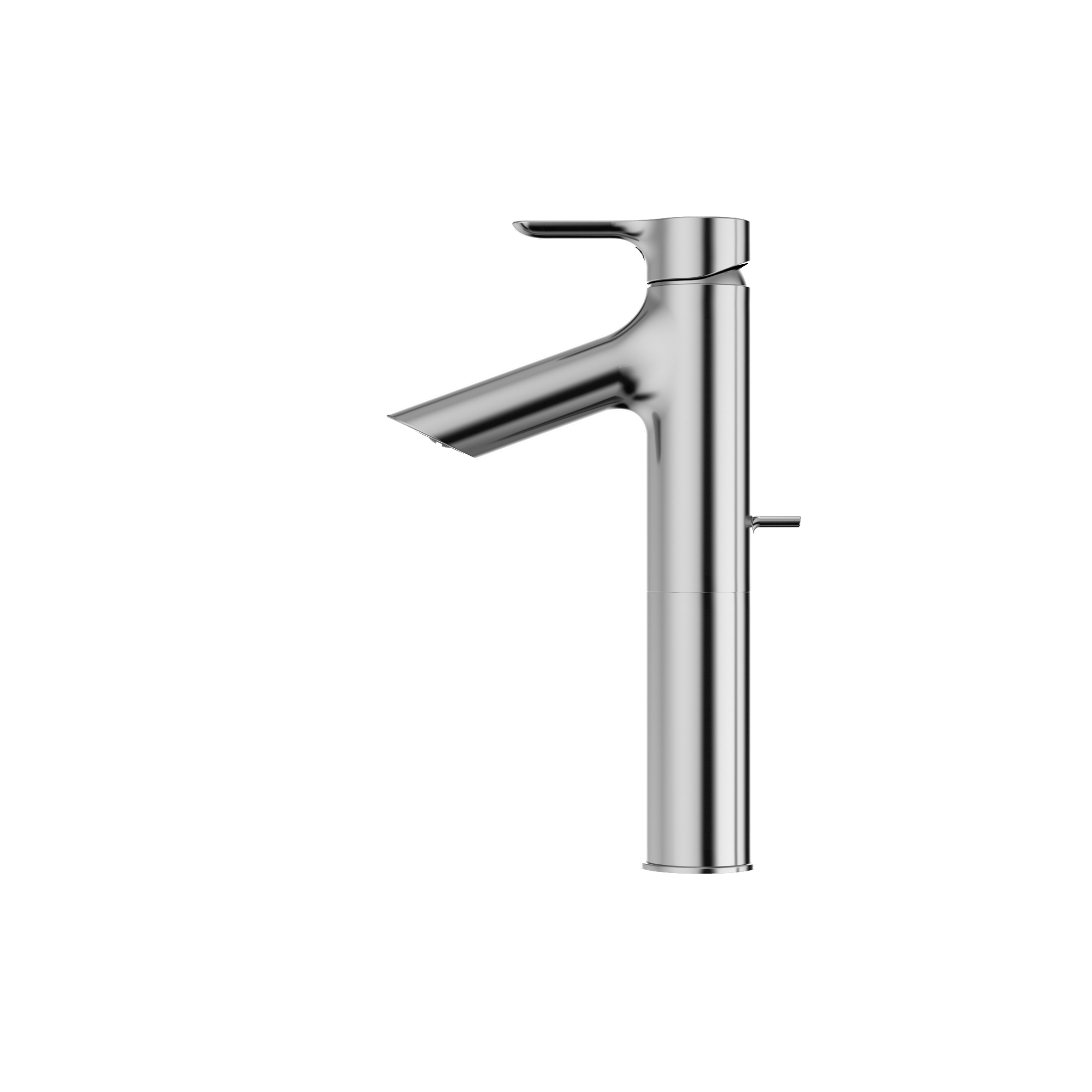 TOTO Brass, TLS01304U#CP LB Series 1.2 GPM Single Handle Bathroom Faucet for Semi-Vessel Sink with Drain Assembly, Polished Chrome