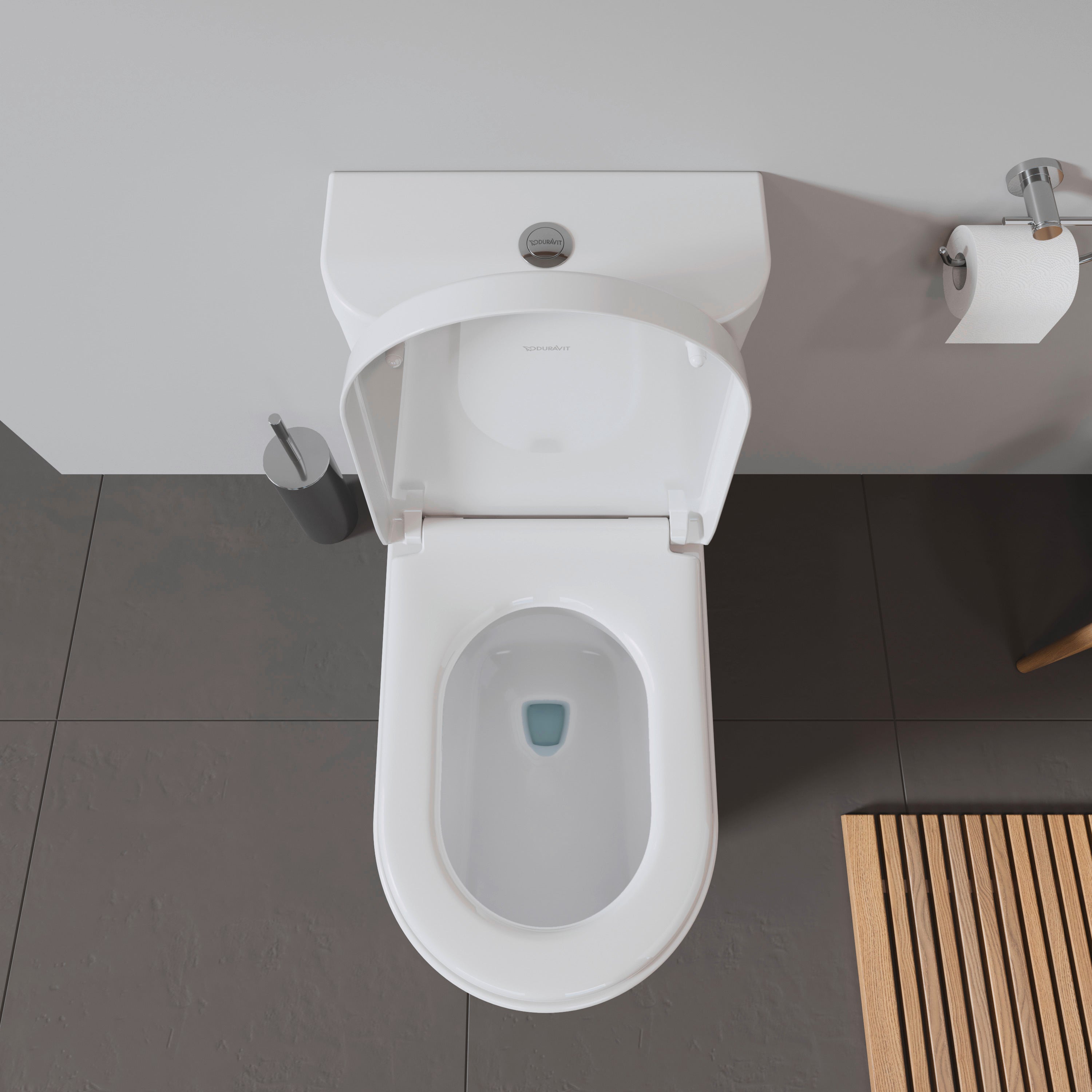 Starck 3 Elongated Slow Close Toilet Seat in White