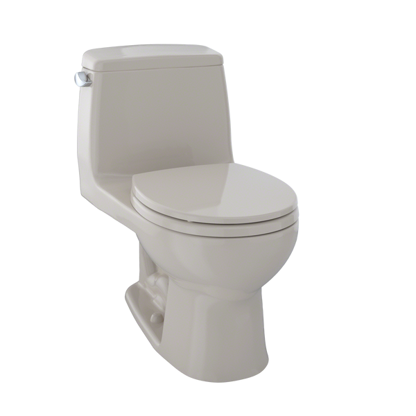 TOTO Ultimate One-Piece Round Bowl 1.6 GPF Toilet, Bone, Vitreous China, MS853113#03