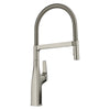 Blanco Rivana Semi-Pro Pull-Down Dual-Spray Kitchen Faucet, Satin Platinum, 1.5 GPM, Brass, 443248