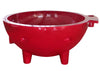 ALFI brand Circle Bathtub, Red, FireHotTub-RW
