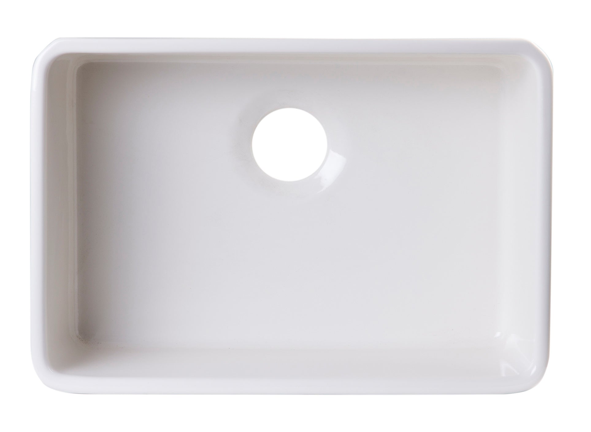Alternate Image for ALFI brand 23" Under Mount Fireclay Kitchen Sink, Biscuit, No Faucet Hole, AB503UM-B