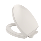 TOTO SoftClose Non Slamming, Slow Close Round Toilet Seat and Lid, Sedona Beige, Plastic, SS113#12