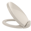 TOTO Oval SoftClose Non Slamming, Slow Close Elongated Toilet Seat and Lid, Bone, Plastic, SS204#03