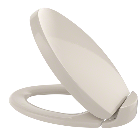 TOTO Oval SoftClose Non Slamming, Slow Close Elongated Toilet Seat and Lid, Bone, Plastic, SS204#03