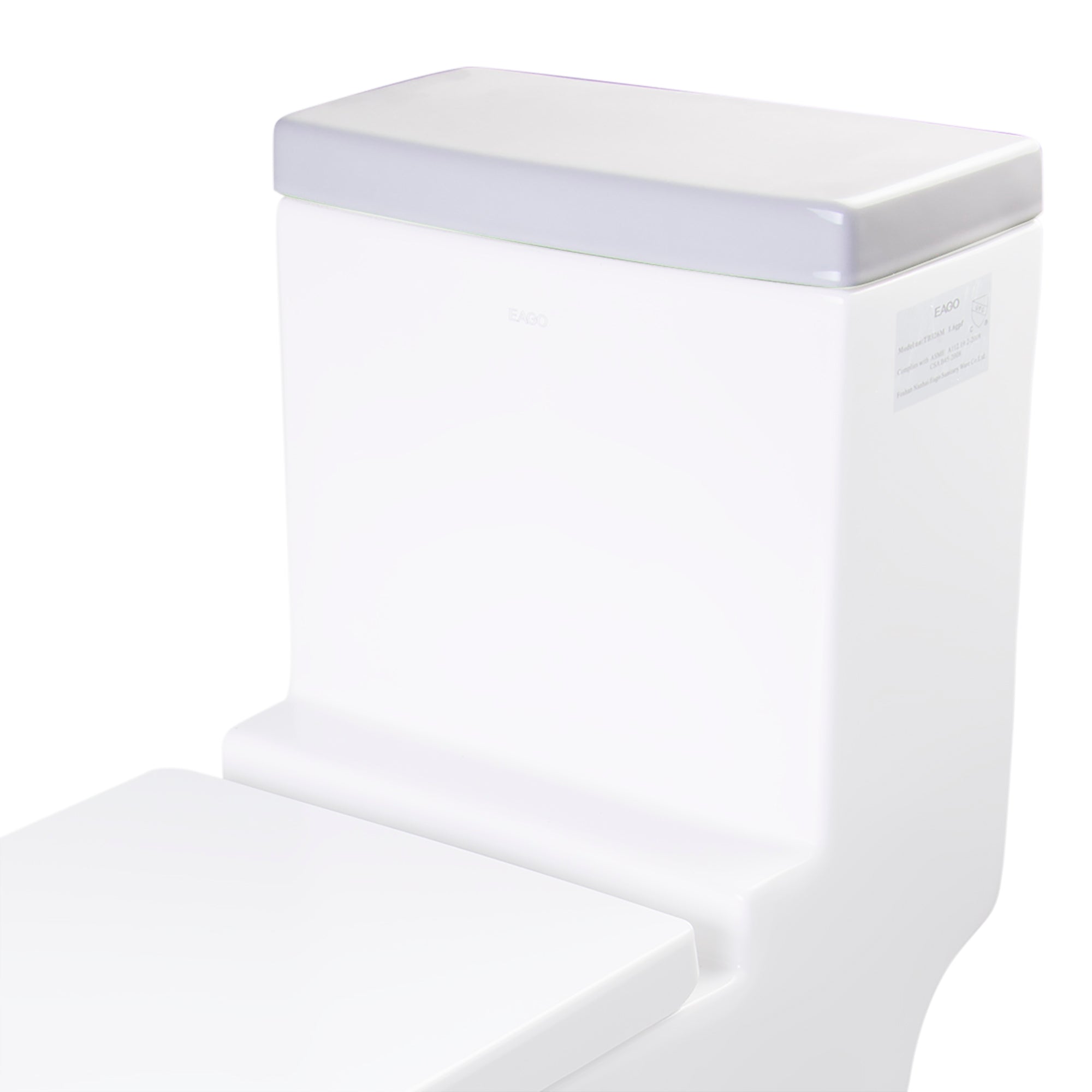 EAGO R-326LID Replacement Ceramic Toilet Lid for TB326, Porcelain, White