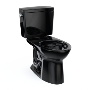 Alternate Image for TOTO Drake Two-Piece Elongated 1.6 GPF Universal Height TORNADO FLUSH Toilet, Ebony, Vitreous China, CST776CSF#51