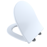 TOTO SoftClose Slim D-Shape Non-Slamming Seat and Lid for RP Wall-Hung Toilet, Cotton White, Urea Resin, SS247R#01