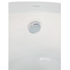 Eago 66" Acrylic Free Standing Oval Air Bubble Bathtub, White, AM2130