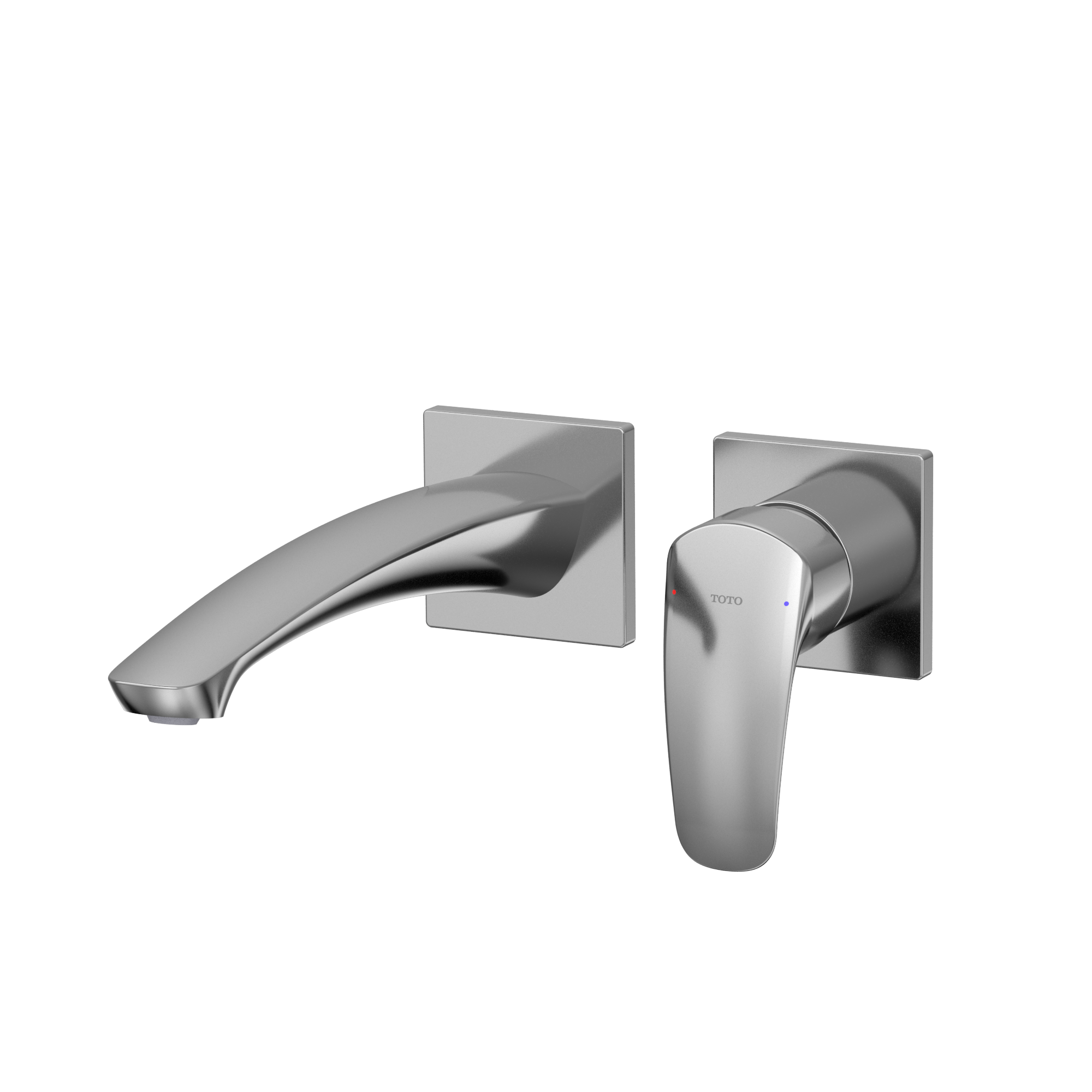 TOTO GM 1.2 GPM Wall-Mount Single-Handle Long Bathroom Faucet with COMFORT GLIDE Technology, Polished Chrome, Brass, TLG09308U#CP