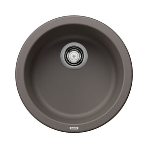 Alternate Image for Blanco Rondo 18" Round Silgranit Bar/Prep Sink, Volcano Gray, No Faucet Hole, 527416