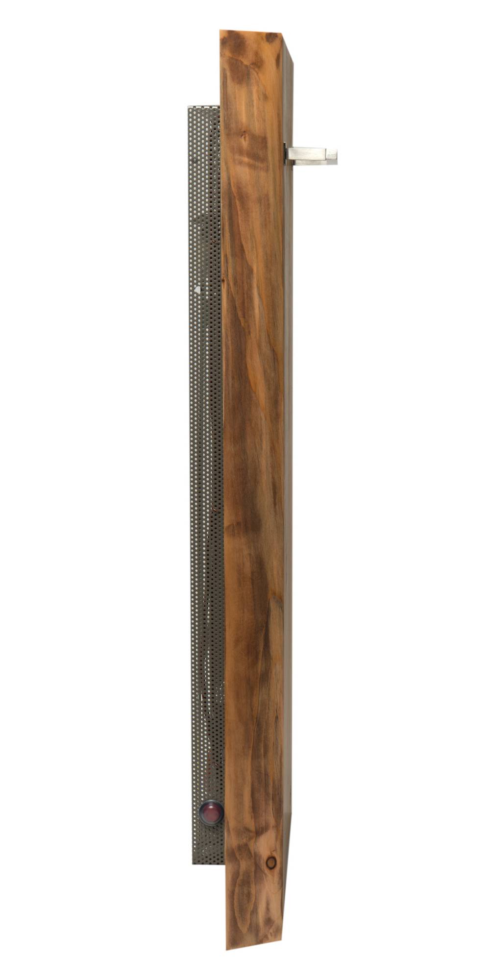ALFI brand ABTW1632V 16"x32" Live Edge Cedar Wood Towel Warmer, Natural Wood