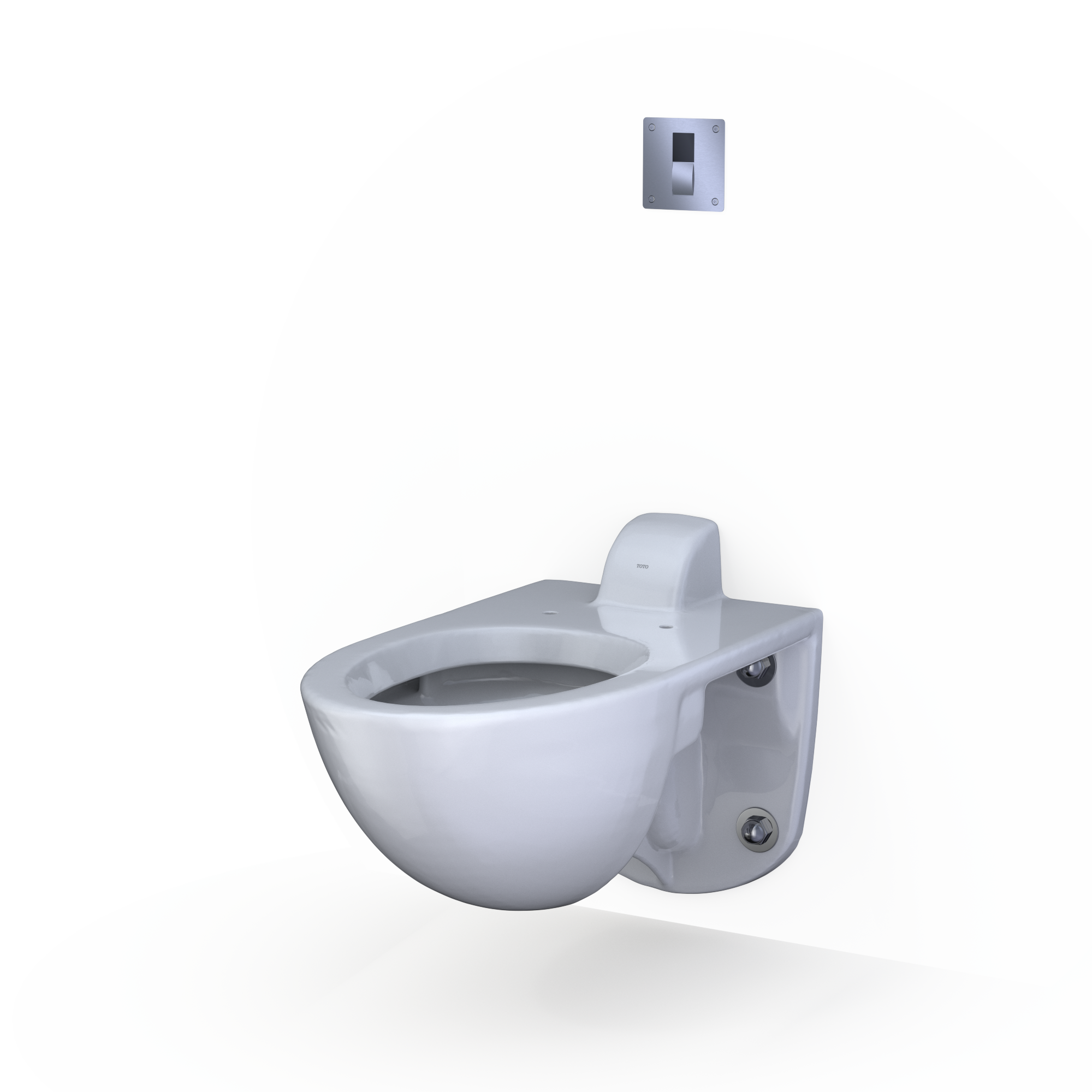 TOTO ECOPOWER Touchless 1.0 GPF High-Efficiency Concealed Toilet Flushometer Valve for Back Spud with 4 x 4 Cover Plate, Stainless Steel, Bronze|Stainless Steel, TET3UB31#SS