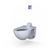 TOTO ECOPOWER Touchless 1.6 GPF Concealed Toilet Flushometer Valve for Back Spud with 4 x 4 Cover Plate, Stainless Steel, Bronze|Stainless Steel, TET3GB31#SS