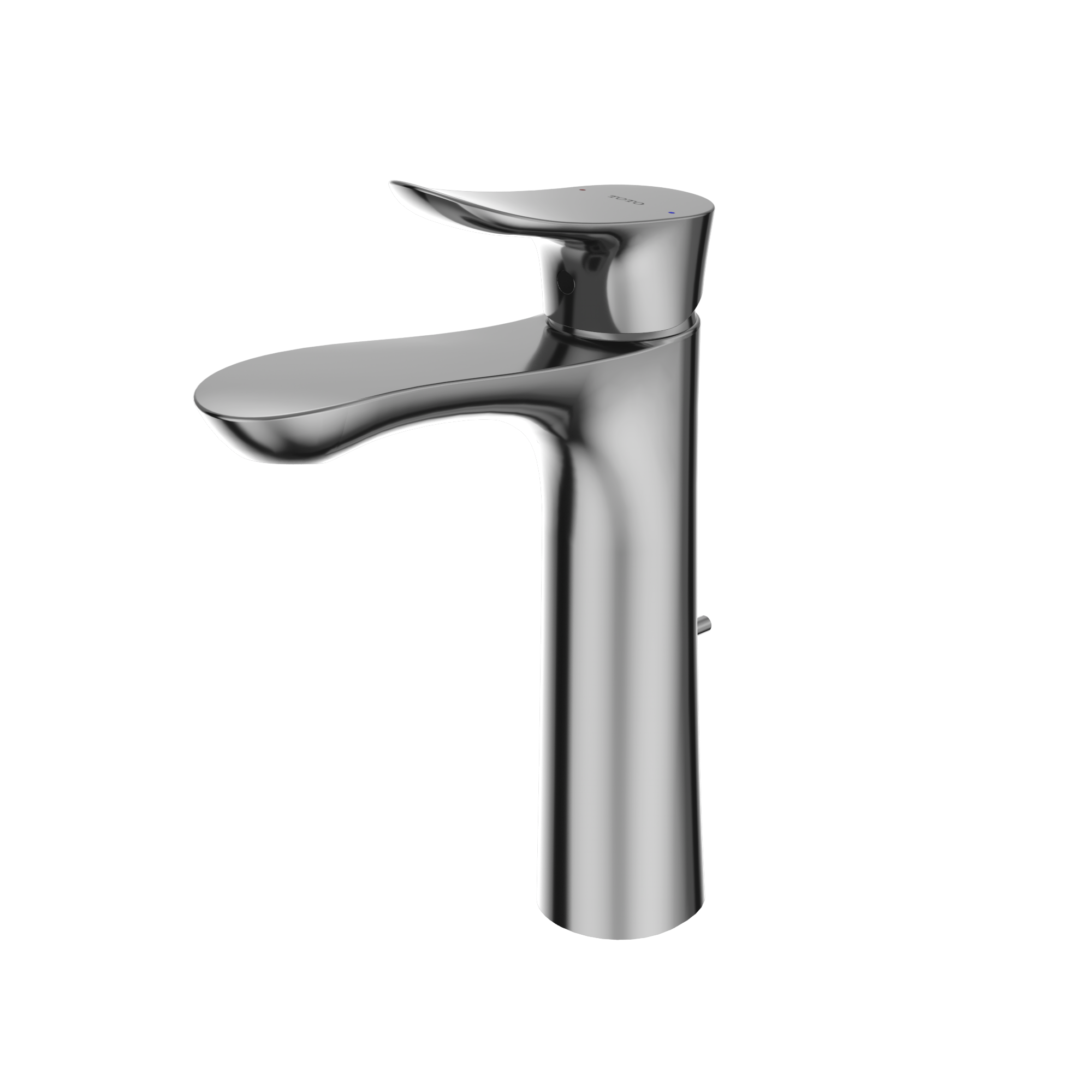 TOTO GO 1.2 GPM Single Handle Semi-Vessel Bathroom Sink Faucet with COMFORT GLIDE Technology, Polished Chrome, Brass, TLG01304U#CP